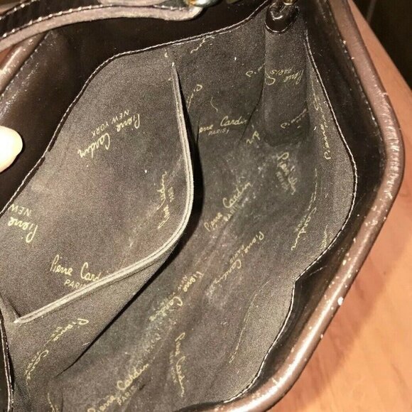 Vintage Pierre Cardin Brown Monogram Canvas Bag - Picture 9 of 13